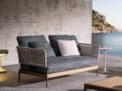 Patio teak 2-местный садовый диван из тикового дерева Minotti