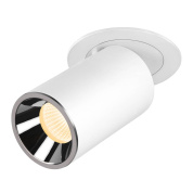 1007010 SLV NUMINOS® PROJECTOR M светильник встраиваемый 500мА 17.5Вт с LED 3000K, 1550лм, 55°, белый/хром