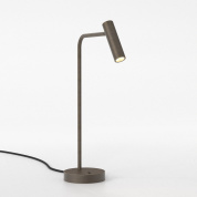 настольная лампа с поворотным цилиндрическим модулем бронза