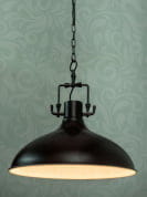 Industrial Black Funnel Pendant Light подвесной светильник FOS Lighting Industrial-Hut-BlackWhite-HL1