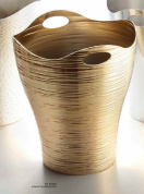 корзина для ванной с волнистой формой и золотистыми слоями