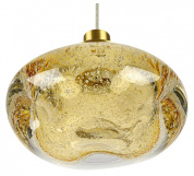 подвесной светильник из стекла золотистого оттенка