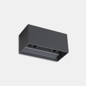 уличный настенный светильник антрацитового цвета с защитным корпусом