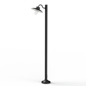 уличный фонарь на опоре черного цвета