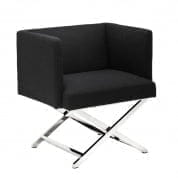 109107 Chair Dawson panama black кресло Eichholtz