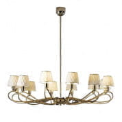 Infinity 12 light chandelier - white & gold люстра, Villari