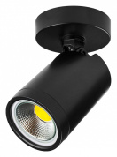 потолочный спот на штанге черного цвета