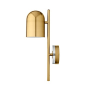 504669000010 LUCEO AYTM Настенный светильник с полукруглым золотым абажуром на вертикальной планке