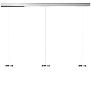 подвесной светильник с вытянутым корпусом и металлическими вставками