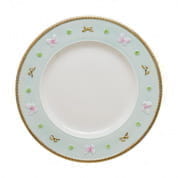 Butterfly aquamarine dinner plate тарелка, Villari