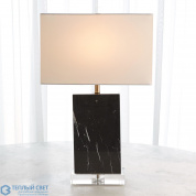 Marble Rectangular Table Lamp-Black Global Views настольная лампа