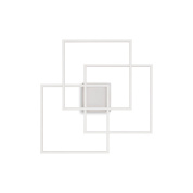 потолочный светильник в виде квадратной рамки с центральным элементом