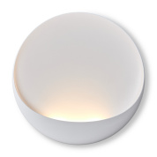 настенный светильник в виде полусферы с мягким рассеянным светом