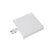 соединительный элемент для трековой системы освещения прямоугольной формы белого цвета для однофазного шинопровода