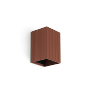 настенный светильник терракотовый с прямыми гранями