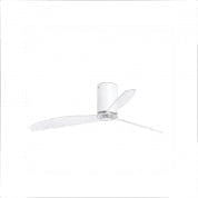 32039 MINI TUBE FAN Matt white/transparent ceiling fan with DC motor люстра с вентилятором Faro barcelona