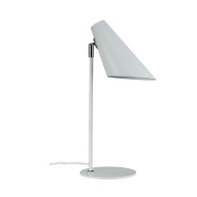 настольная лампа с коническим плафоном и металлической стойкой