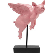 56798 Flying Pig Rose 29cm Kare design статуэтка