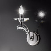 Metal Lux Icaro AP 1L классический настенный светильник полированный хром 197.101