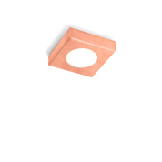 встраиваемый потолочный точечный светильник квадратной формы медного цвета