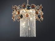 Diamond Подвесной галогенный светильник с кристаллами Serip CT3245/8
