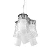 подвесной светильник с прозрачными плафонами из стекла