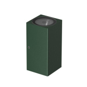 настенный светильник прямоугольной формы зелёного цвета