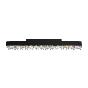OLA/A6/OV/160/LED/V90 Masiero Ola настенный светильник черного цвета с декоративными кристаллами