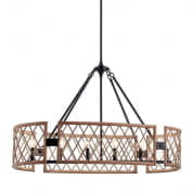 Oana 6 Light Oval Chandelier Palm люстра 52078PAL Kichler