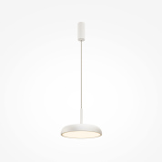 подвесной светильник с дисковым плафоном белого цвета