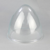 прозрачный стеклянный плафон колоколообразной формы