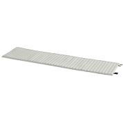 шезлонг стёганый с мягкой подушкой небесно-серого цвета