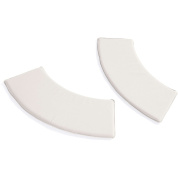 подушка для сиденья изогнутая для парковой скамейки кремово-белая