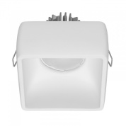 встраиваемый потолочный спот квадратной формы из гипса белый