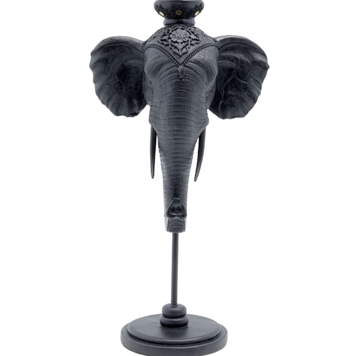 Подсвечник Elephant Head Black 49cm