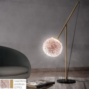 CRISTGLOB-LPOTRO Icone Cristalglob LAMPADA TAVOLO 9W 3000K OTTONE- SFERA ROSA Настольная лампа