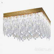 Kolarz Prisma 1314.116.3.P1.KpT потолочный светильник золото 24 карата длина 55cm ширина 55cm высота 40cm 16 ламп g9