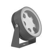 уличный спот на штыре серый с округлым плафоном