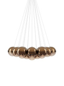 люстра бронзового цвета с черными и белыми элементами