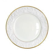 Taormina white & gold lay plate тарелка, Villari