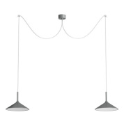 Rotaliana Dry H4 SP LED современная люстра с двумя источниками света серебристый 1DYH400043ZL0