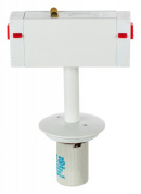 переходник для однофазного трека белого цвета с круглой опорой