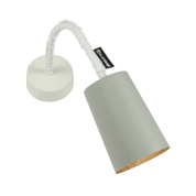 настенное бра с цилиндрическим плафоном и бронзовой внутренней поверхностью