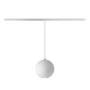 подвесной магнитный светильник шарообразной формы с матовым стеклянным плафоном