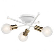 Armstrong 3 Light Flush Mount Matte White потолочный светильник 43196WH Kichler