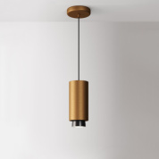 люстра на штанге с шестью источниками света бронзового оттенка