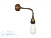 Lome Vintage Настенный светильник из латуни прямого света ручной работы Mullan Lighting MLWL362ANTBRS