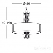 Kolarz Emozione 0345.36.3.Li.GA.OKpT подвесной светильник золото 24 карата ø60cm высота 58cm мин. высота 60cm макс. высота 198cm 6 ламп e27