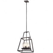 Ellamae 25.87" 4 Light Pendant Weathered Zinc  подвесной светильник 82334 Kichler