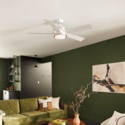 56" Salvo 5 Blade LED Indoor Ceiling Fan White люстра-вентилятор, Kichler